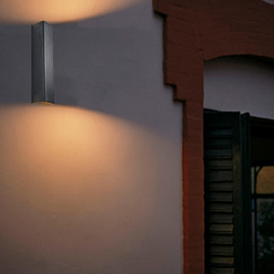 Lámpara Aplique de Pared LED de Aluminio Rectangular Minimalista Moderna para Dormitorio 