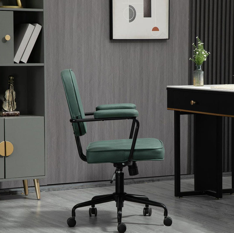 Zeitgenössischer skandinavischer Stoff Holz Schwamm SGS Stahl Nylon quadratischer Schreibtischstuhl Rückenlehne Armlehne verstellbar für Home Office 