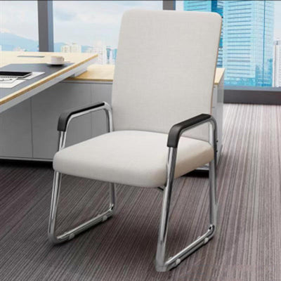 Moderne Einfachheit Mesh-Gewebe Leder Schwamm Latex Stahl Quadratischer Schreibtischstuhl Rückenlehne Armlehne Für Home Office 