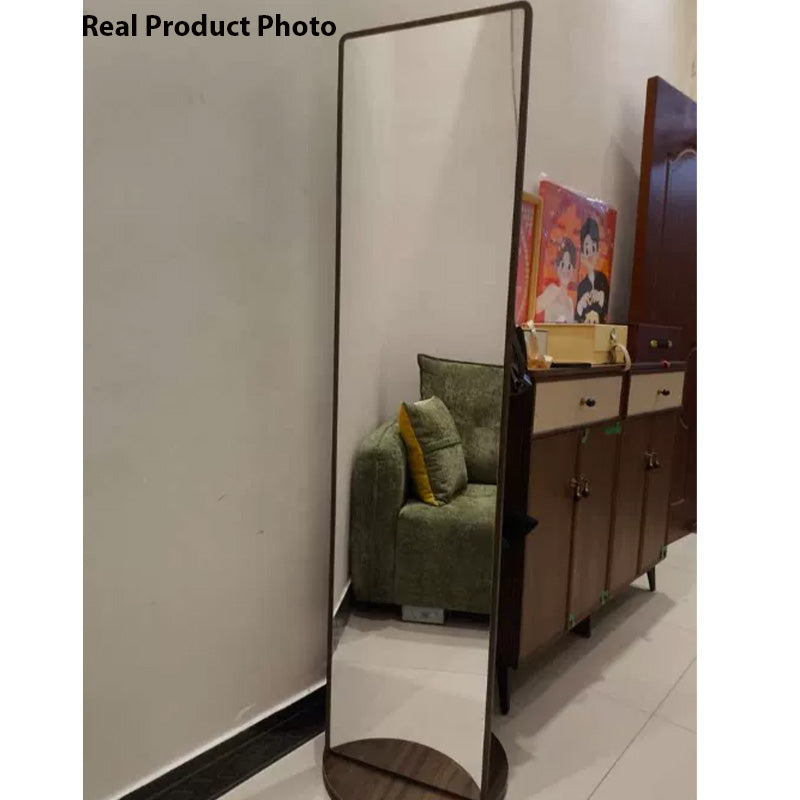 Moderner minimalistischer MDF-Glas-Rechteck-Bären-förmiger Flurbaum mit 3-stufigem Stauraum und Ganzkörperspiegel für Schlafzimmer &amp; Wohnzimmer 
