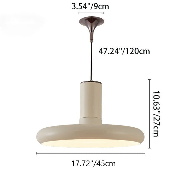 Frisbee en aluminium traditionnel chinois en forme de cylindre rond 1-lumière pour salon 