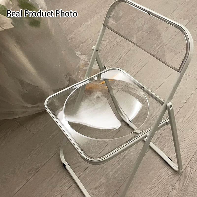 Moderna Minimalista Rectangular PVC Hierro Silla de Comedor Respaldo Sin Brazos Para Comedor 