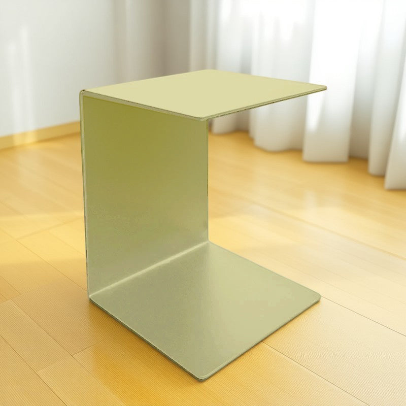 Moderner minimalistischer geometrischer Beistelltisch aus Karbonstahl, 2 Ebenen, für das Wohnzimmer 