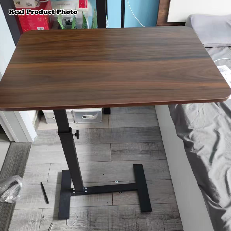Moderner minimalistischer abnehmbarer klappbarer rechteckiger Beistelltisch aus MDF und Eisen mit 1 Ablage für das Wohnzimmer 