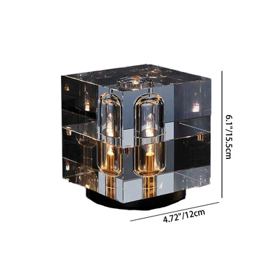Moderne Kristall-Stereo-Geometrie-Design 1-Licht Tischlampe 