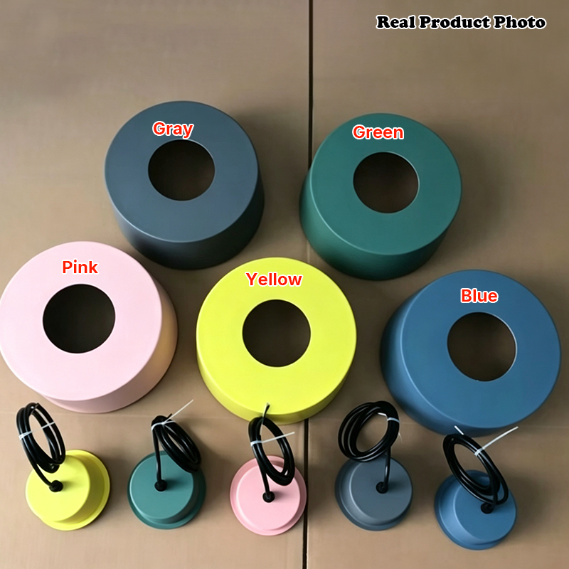Modern Minimalist Macaron Candy Jar Aluminum Hardware 1-Light Pendant Light For Bedroom