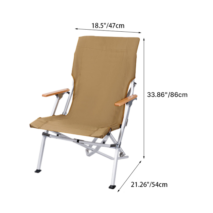 Chaise de camping extérieure moderne minimaliste rectangulaire en tissu Oxford, alliage d&
