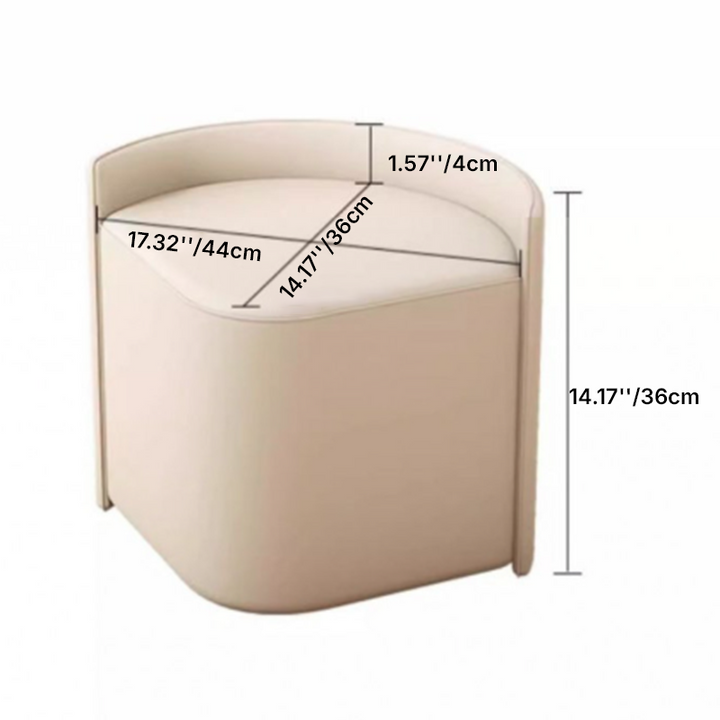 Moderner minimalistischer runder Clover-Couchtisch aus MDF mit kratzfestem Leder für das Wohnzimmer 