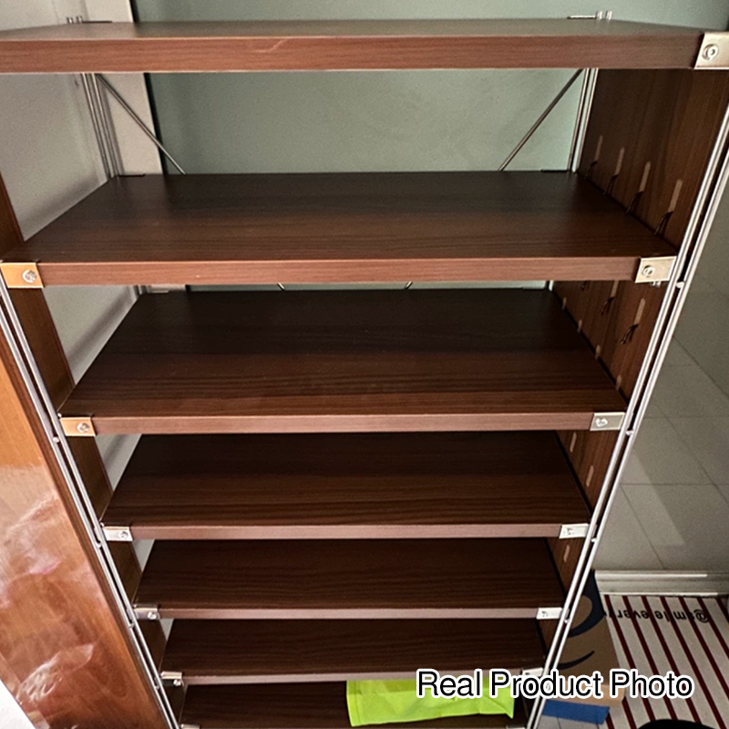 Modern Minimalist Heavy Duty Shoe Storage Rack - Multi-Tier Thickened Particle Board Shelves MDF Side Pegboard Shoe Storage For Hallway &amp; Entryway