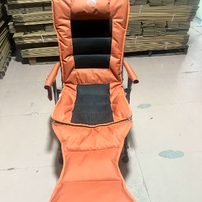 Moderna Minimalista Rectangular de Acero Tela de Oxford Silla de Camping Plegable con Respaldo y Reposabrazos Para Jardín 