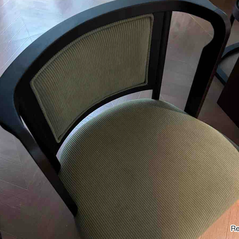 Vintage Upholstered Dining Chair - Ash Wood Frame High Resilience Sponge Cushion Lounge Chair For Kitchen &amp; Dining Room