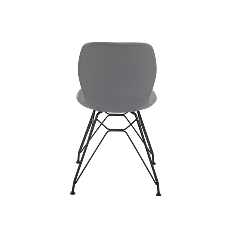 Contemporary Nordic Ergonomic PP Dining Chairs With Steel Legs - Set Of 4 Dining Room, Kitchen &amp; Home Office