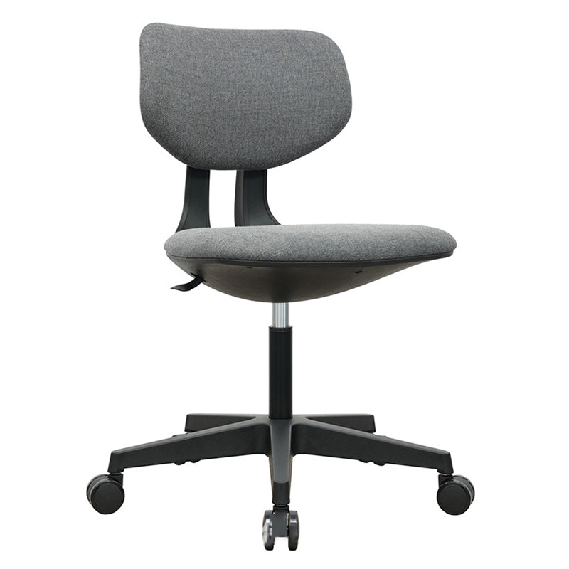 Modern Minimalist PP &amp; Nylon &amp; Linen Metal Swivel Desk Chair With Adjustable Height &amp; Backrest For Home Office &amp; Bedroom