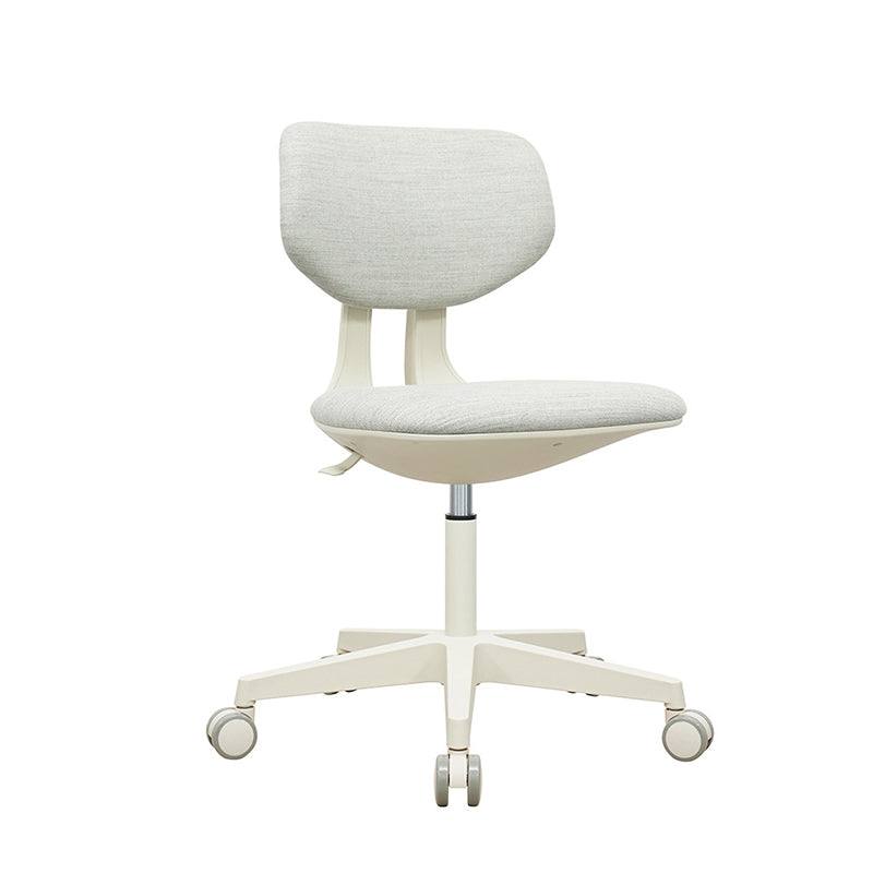 Modern Minimalist PP &amp; Nylon &amp; Linen Metal Swivel Desk Chair With Adjustable Height &amp; Backrest For Home Office &amp; Bedroom