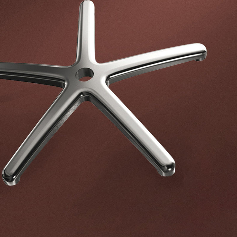 Moderner luxuriöser ergonomischer Schreibtischstuhl aus Sperrholz, Aluminiumlegierung, Nylon, Echtleder und Kunstleder mit Drehrollen, Höhenverstellung, Kopfstütze und Armlehnen für das Homeoffice 