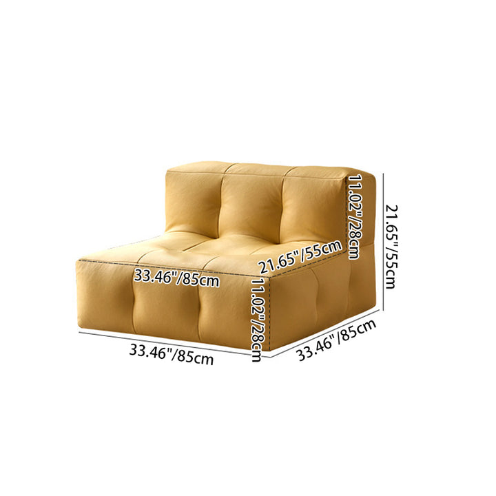 Moderner minimalistischer wasserfester quadratischer Relaxsessel aus synthetischem Stoff und EPP mit pflegeleichter Oberfläche für Wohnzimmer & Schlafzimmer 