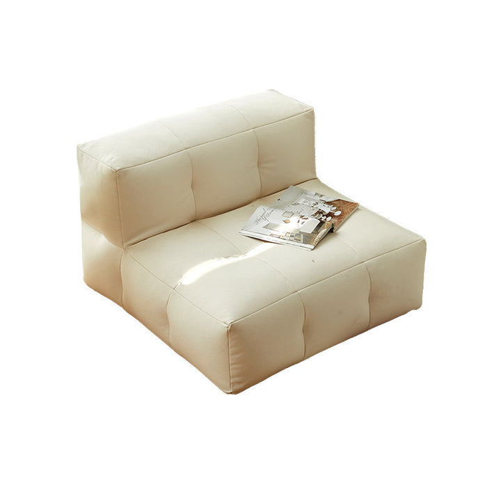 Fauteuil inclinable carré en tissu imperméable au style minimaliste moderne EPP avec surface facile à nettoyer pour salon et chambre 