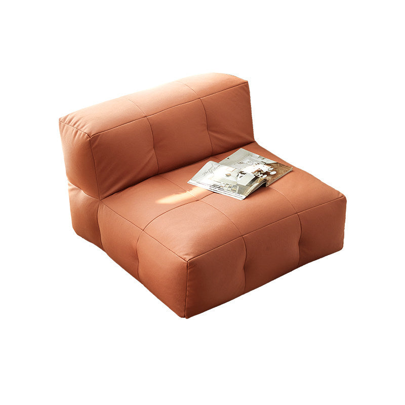 Fauteuil inclinable carré en tissu imperméable au style minimaliste moderne EPP avec surface facile à nettoyer pour salon et chambre 