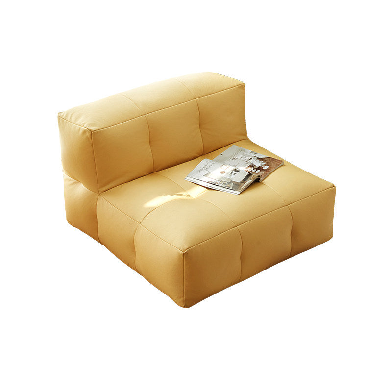 Fauteuil inclinable carré en tissu imperméable au style minimaliste moderne EPP avec surface facile à nettoyer pour salon et chambre 