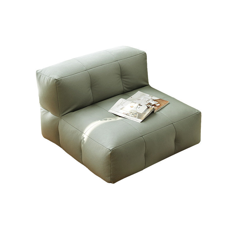 Fauteuil inclinable carré en tissu imperméable au style minimaliste moderne EPP avec surface facile à nettoyer pour salon et chambre 