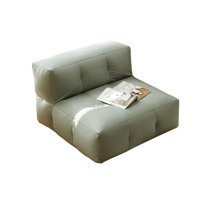 Fauteuil inclinable carré en tissu imperméable au style minimaliste moderne EPP avec surface facile à nettoyer pour salon et chambre 