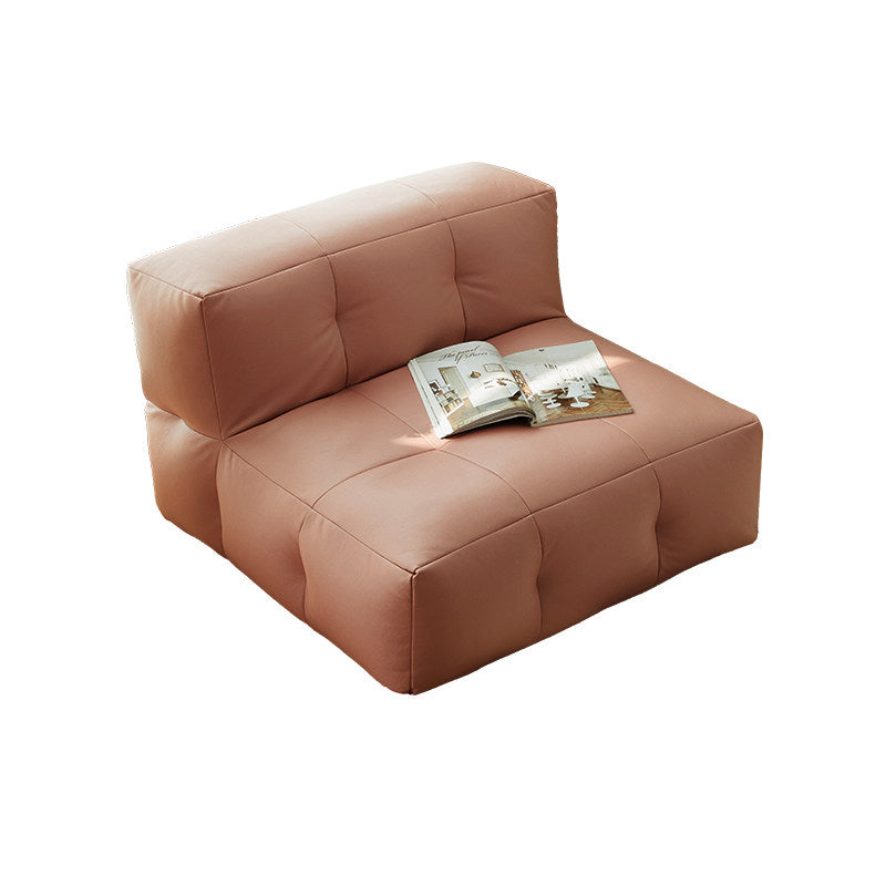 Fauteuil inclinable carré en tissu imperméable au style minimaliste moderne EPP avec surface facile à nettoyer pour salon et chambre 