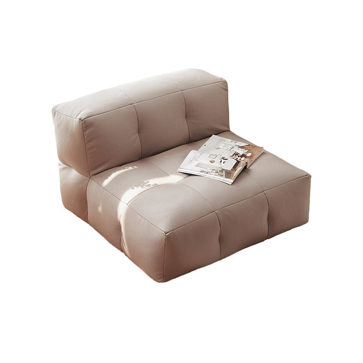Fauteuil inclinable carré en tissu imperméable au style minimaliste moderne EPP avec surface facile à nettoyer pour salon et chambre 