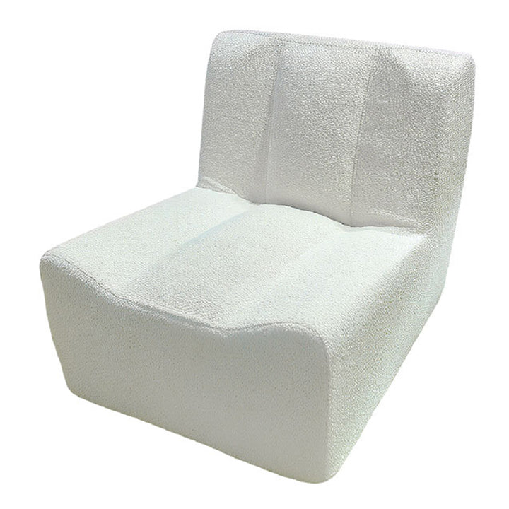 Modern Minimalist Sherpa Compression Sofa - Frame-Free High Resilience Foam Couch For Living Room
