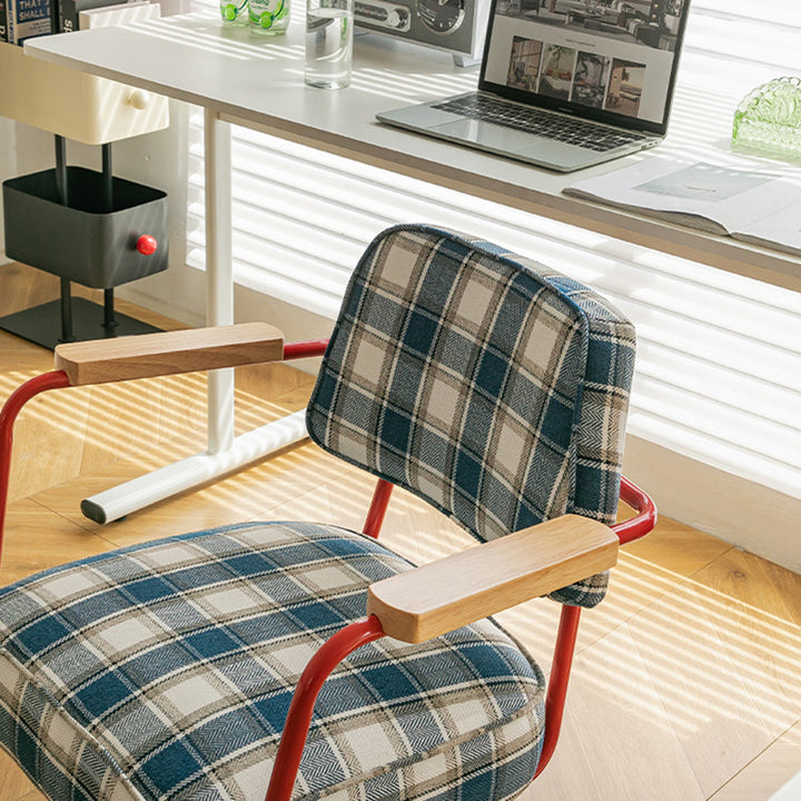 Zeitgenössischer Retro-Drehstuhl aus Aluminiumlegierung, Edelstahlgewebe, mit abgerundeter, verstellbarer Höhe, Armlehnen &amp; Rädern für das Home Office und Schlafzimmer 