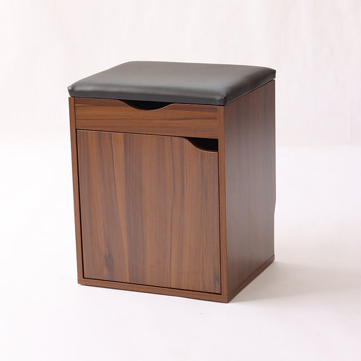 Modern Minimalist Faux Leather Particle Board Rectangular Shoe Bench With 2/3-Tier Storage With Seating For Entryway