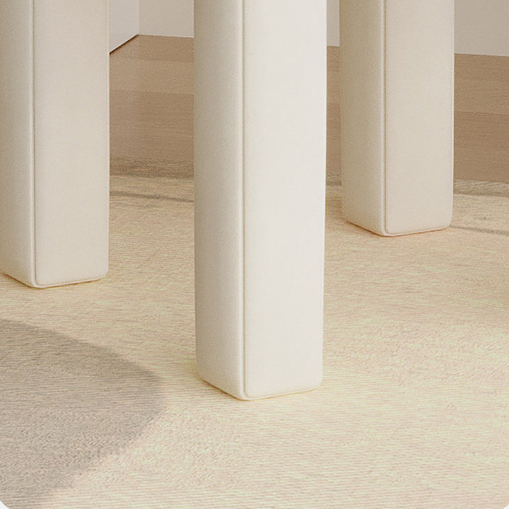 Taburete tocador contemporáneo y creativo con respaldo en forma de corazón, tapizado en tejido sherpa y terciopelo, con estructura de hierro, ideal para dormitorio 