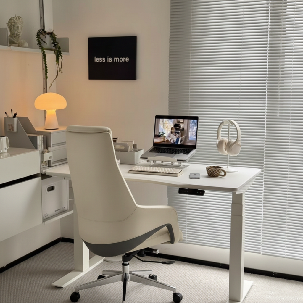 Modern Luxury Ergonomic Executive Office Chair - Adjustable Height Swivel Leather Plywood Metal Desk Chair With Wheels, Reclining Function &amp; Aluminum Base