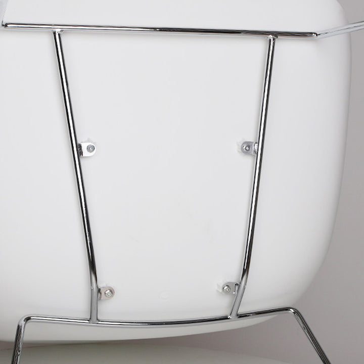 Contemporary Nordic Reception Chair - Upholstered PP Fabric Lounge Chair With Steel Frame For Office, Cafe &amp; Living Room