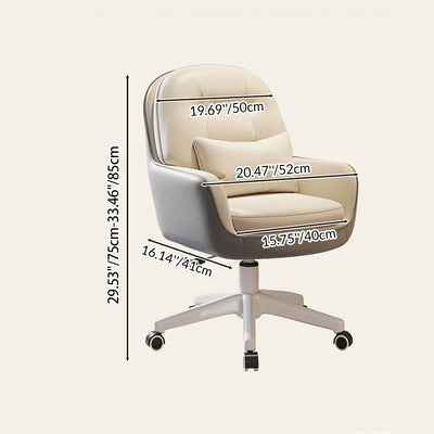 Modern Minimalist Ergonomic Nylon Technical Fabric Height Adjustable Movable Rotatable Desk Chair With Backrest Armrest For Home Office