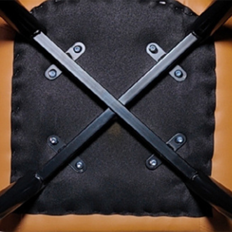 Modern Minimalist Wrap-Style Solid Wood Iron Velvet PU Leather Accent Chair With Backrest For Living Room