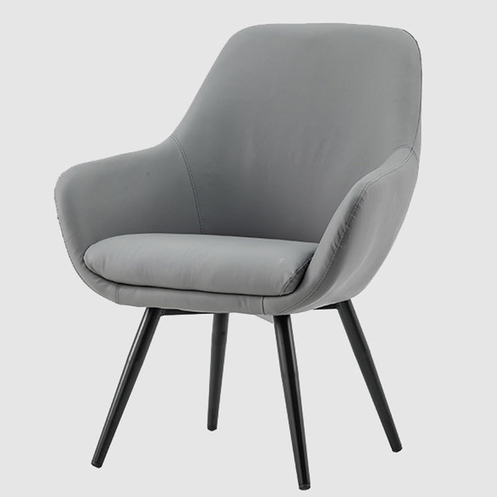 Moderner minimalistischer Esszimmerstuhl im Wrap-Stil aus Sperrholz, Eisen, Samt und PU-Leder mit Rückenlehne für das Esszimmer 