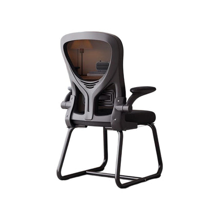 Modern Minimalist Ergonomic Design Metal PP Mesh Fabric Desk Chair With Backrest Adjustable Armrest For Home Office