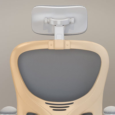 Modern Minimalist Ergonomic Design Metal PP Mesh Fabric Desk Chair With Backrest Adjustable Armrest For Home Office