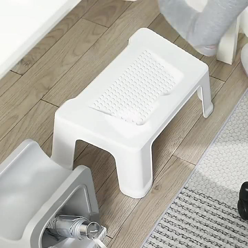 Modern Minimalist Trapezoidal ABS Footstool Backless For Entryway