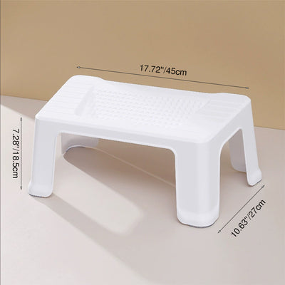Modern Minimalist Trapezoidal ABS Footstool Backless For Entryway