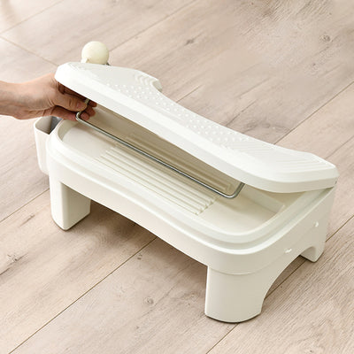 Modern Minimalist Trapezoidal ABS Height Adjustable Footstool 1-Storage Backless For Entryway