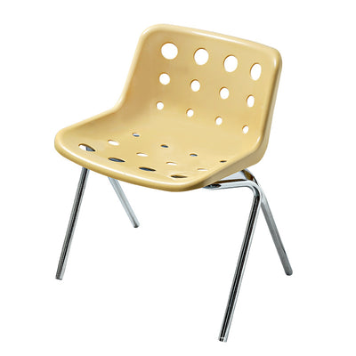 Modern Mid-Century Cheese Design PP Wrought Iron Dining Chair Backrest For Living Room & Dining Room