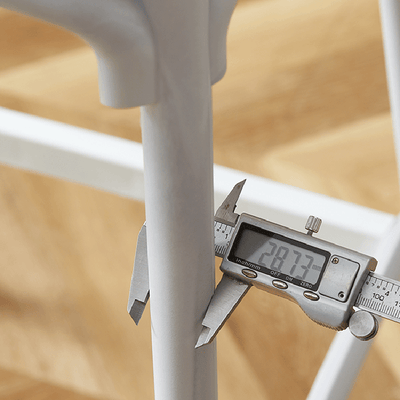 Modern Minimalist Square Line PP Bar Stool Backrest For Dining Room & Kitchen