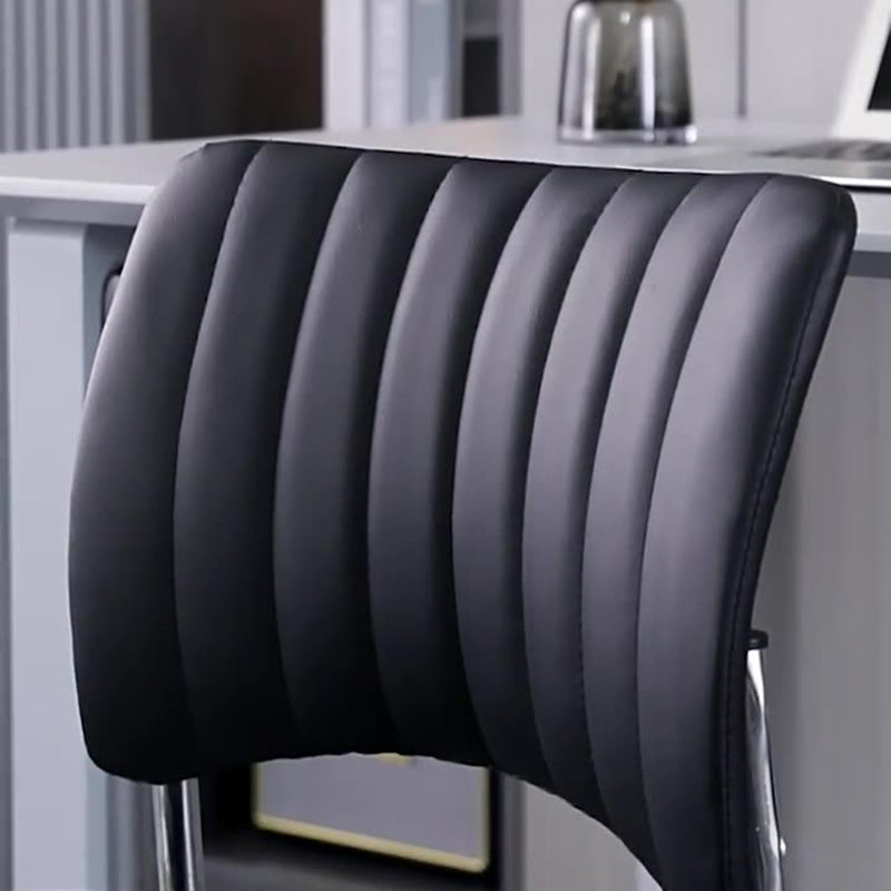 Modern Minimalist Square Iron PU Leather Sponge Desk Chair Backrest For Home Office