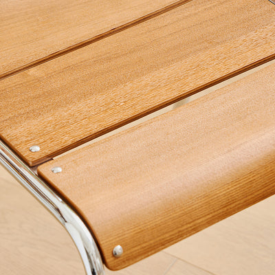 Modern Minimalist Square Solid Wood Plywood Electroplated Iron Dining Chair Backrest For Dining Room