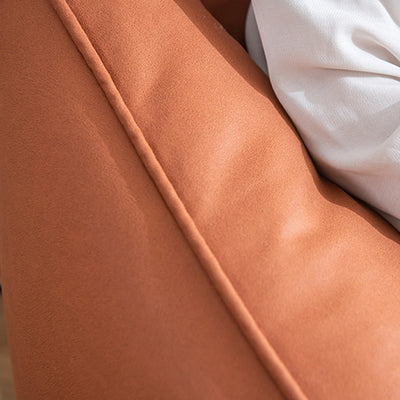 Modern Minimalist Square Tech Fabric EPS Accent Chair Backrest For Living Room