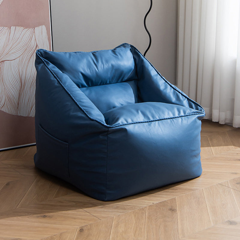 Modern Minimalist Square Tech Fabric EPS Accent Chair Backrest For Living Room