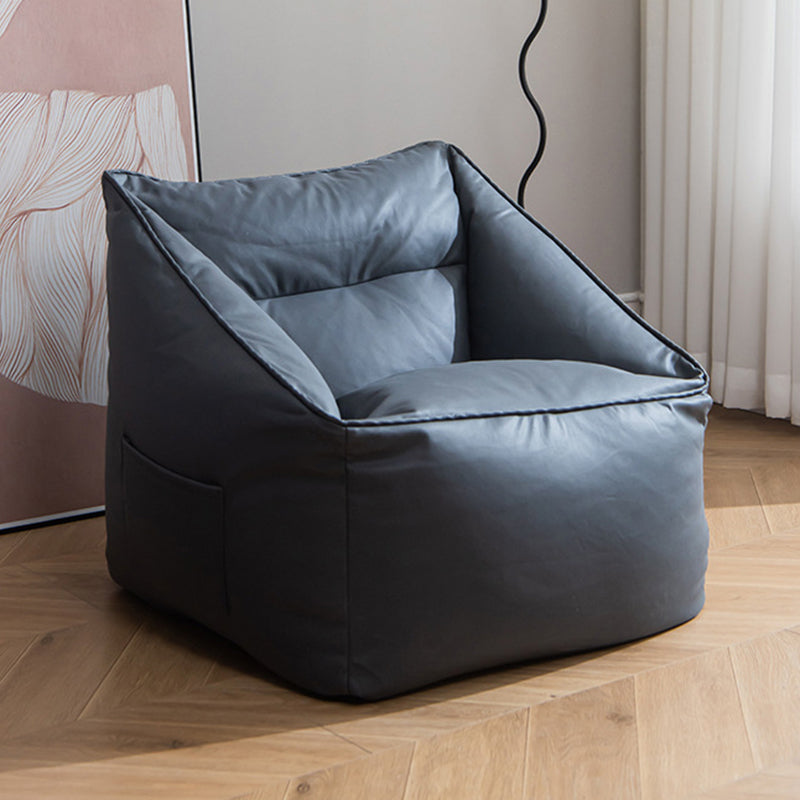 Modern Minimalist Square Tech Fabric EPS Accent Chair Backrest For Living Room