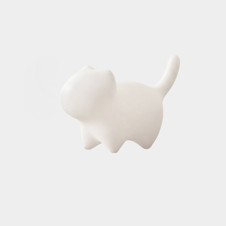 Taburete de plástico para niños sin respaldo de gato creativo contemporáneo para entrada y sala de estar 