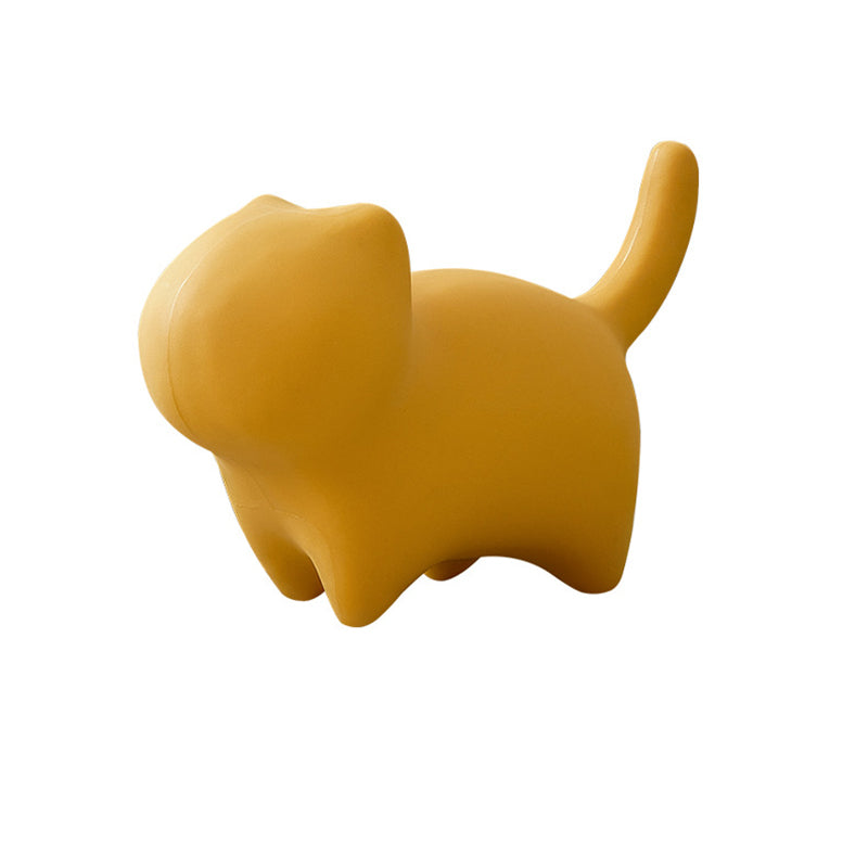 Contemporary Creative Cat- Design Plastic Kids Stool Backless For Entryway & Living Room